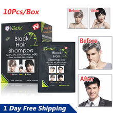 Load image into Gallery viewer, 5-20 PCS Dexe Black Hair Shampoo Instant Hair Dye for Men Women Black Color
