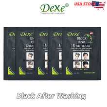 Load image into Gallery viewer, 5 PCS Black Hair Shampoo Instant Hair Dye for Men Women Black Color Dexe
