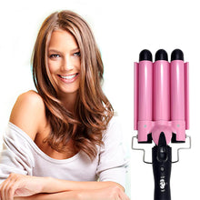 Load image into Gallery viewer, Boutique Bestope Triple 3 Barrel Ceramic Hair Crimper Iron Curling Curler Waver Tool
