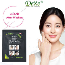 Load image into Gallery viewer, 5 PCS Black Hair Shampoo Instant Hair Dye for Men Women Black Color Dexe
