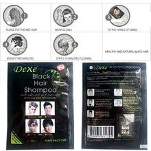 Load image into Gallery viewer, Black Friday Sale: 5-20 PCS Dexe Black Hair Shampoo Instant Hair Dye for Men Women Black Color
