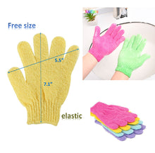 Load image into Gallery viewer, 2-Pair  Exfoliating Spa Bath Gloves Shower Soap Clean Hygiene Wholesale Lots
