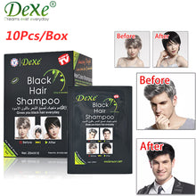 Load image into Gallery viewer, Black Friday Sale: 5-20 PCS Dexe Black Hair Shampoo Instant Hair Dye for Men Women Black Color
