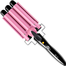 Load image into Gallery viewer, Boutique Bestope Triple 3 Barrel Ceramic Hair Crimper Iron Curling Curler Waver Tool
